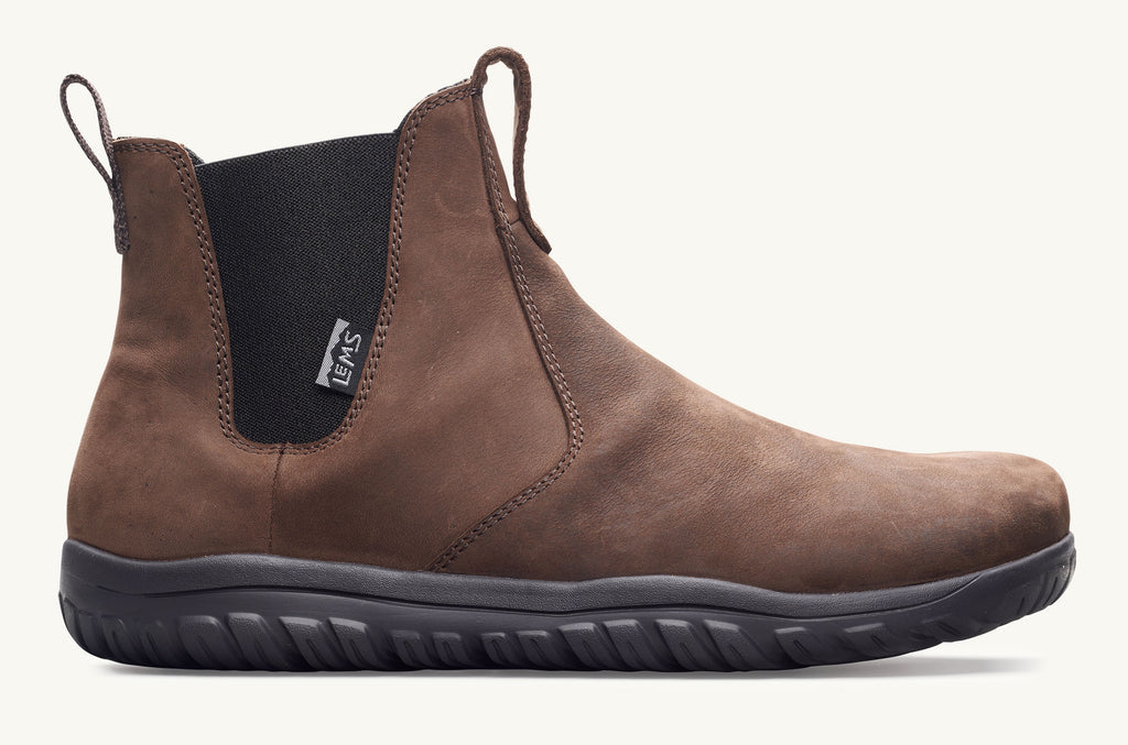 Lems Boots Waterproof Women's Chelsea Dark Brown | CEK1457JJ