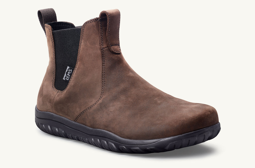 Lems Boots Waterproof Women's Chelsea Dark Brown | CEK1457JJ