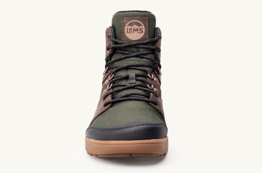 Lems Boots Waterproof Women's Outlander Olive Brown | WBZ634YX
