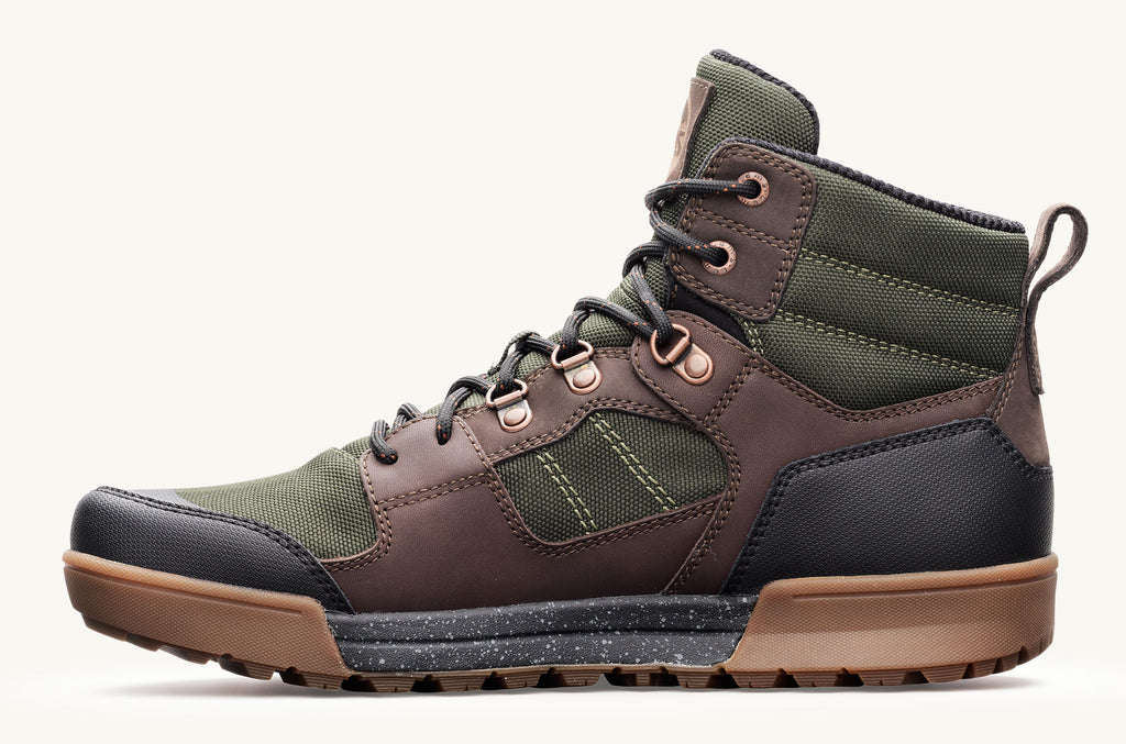 Lems Boots Waterproof Women's Outlander Olive Brown | WBZ634YX