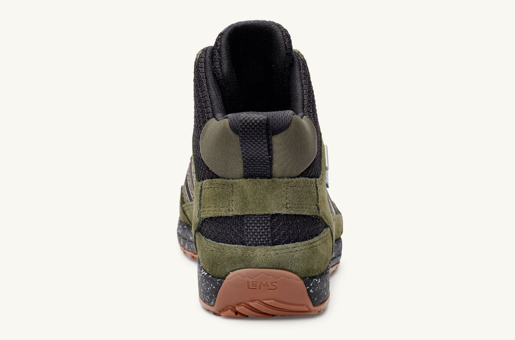 Lems Boots Waterproof Women's Primal Pursuit Mid Olive Black | NEH9239HA