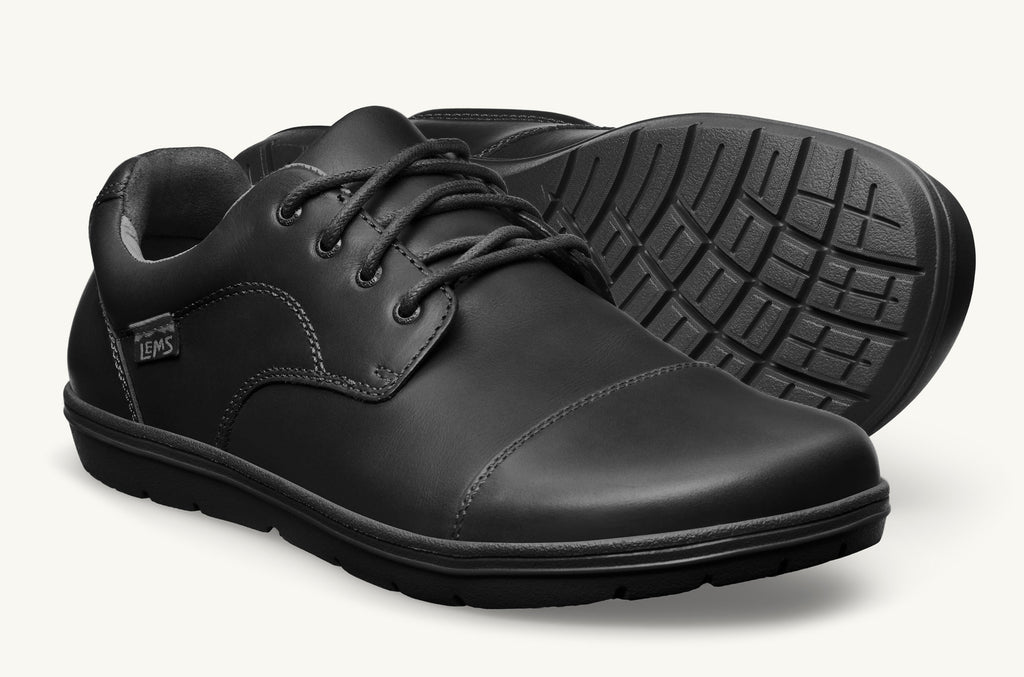 Lems Dress Shoes Men\'s Nine2Five Black | JKJ6418ZS