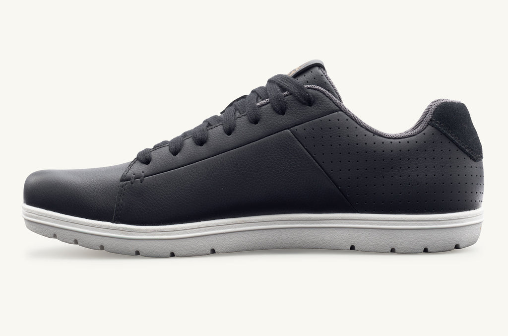 Lems Lace Up Shoes Men's Kourt Black | DSV789DN