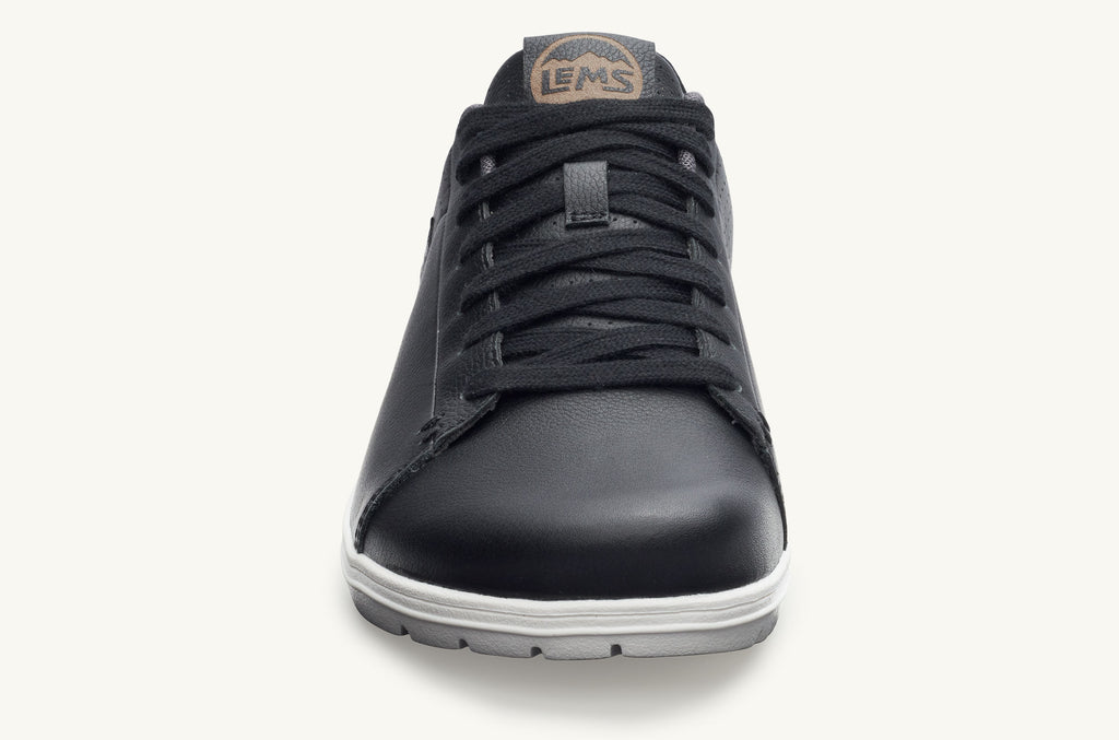 Lems Lace Up Shoes Men's Kourt Black | DSV789DN