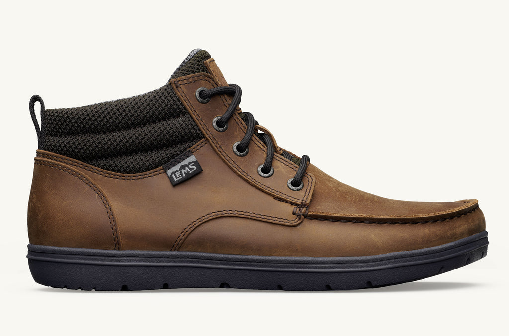 Lems Leather Boots Men's Boulder Brown | IVL4073IX