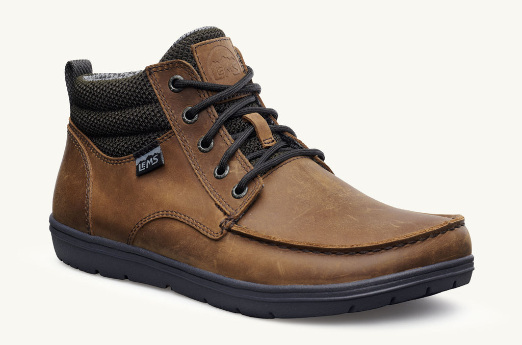 Lems Leather Boots Men's Boulder Brown | IVL4073IX