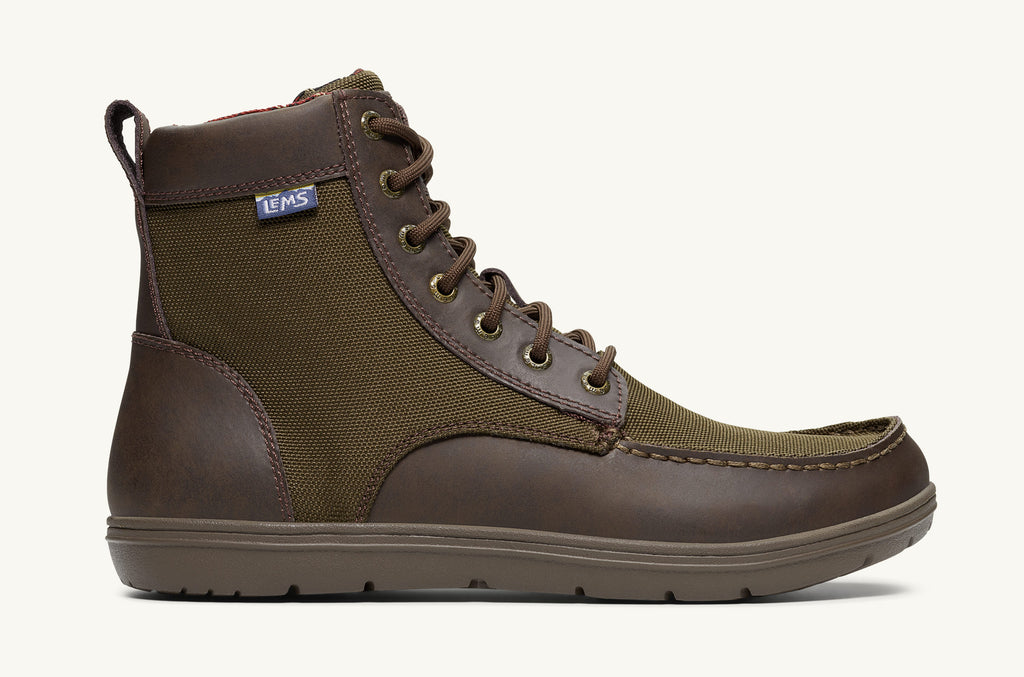 Lems Nylon Boots Men's Boulder Olive | BCA8414VD