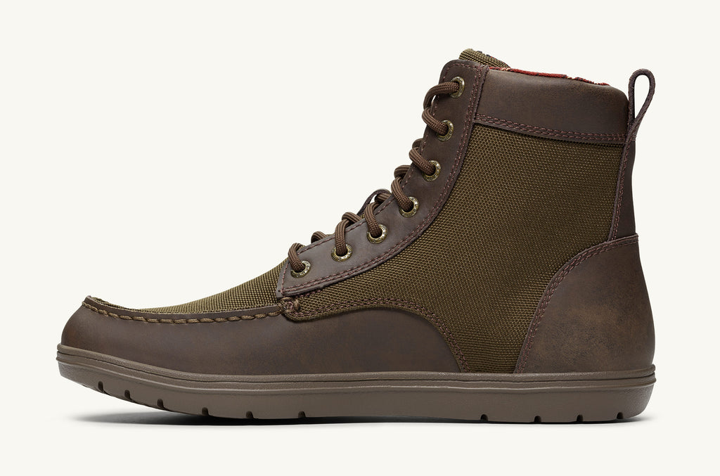 Lems Nylon Boots Men's Boulder Olive | BCA8414VD