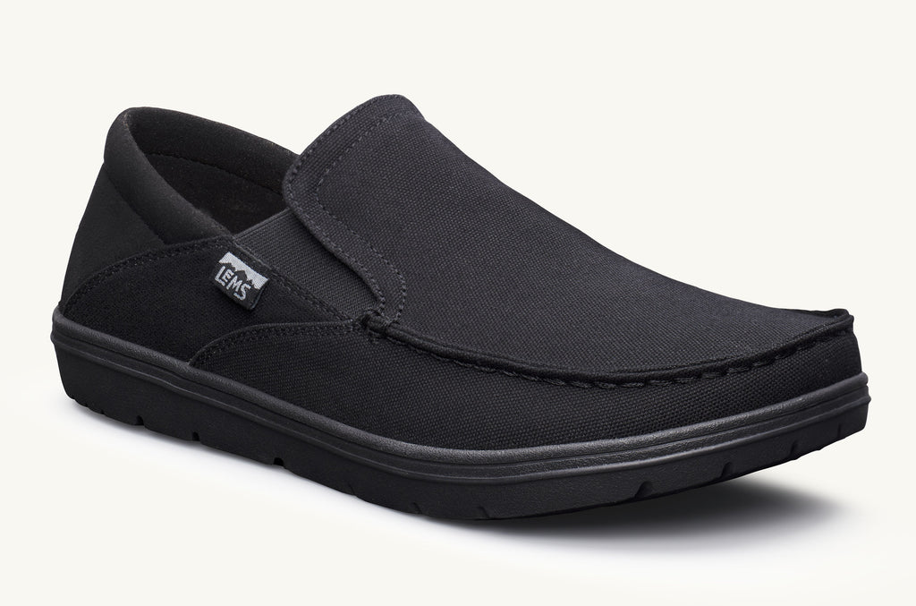 Lems Slip On Shoes Men's Drifter Black | GID7274SW