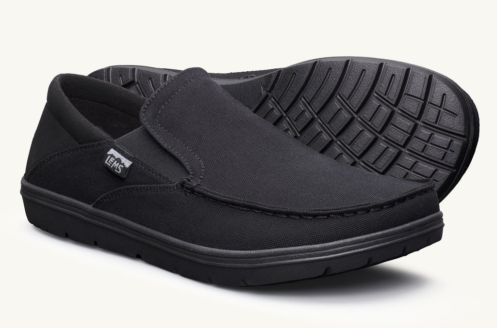 Lems Slip On Shoes Men\'s Drifter Black | GID7274SW