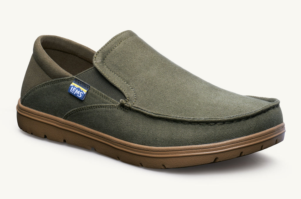 Lems Slip On Shoes Men's Drifter Olive | FBR3460AU