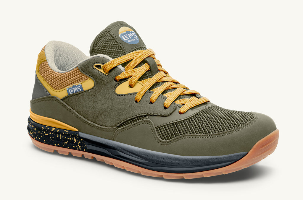 Lems Sneakers Men's Trailhead Olive Yellow | NUR5338HY