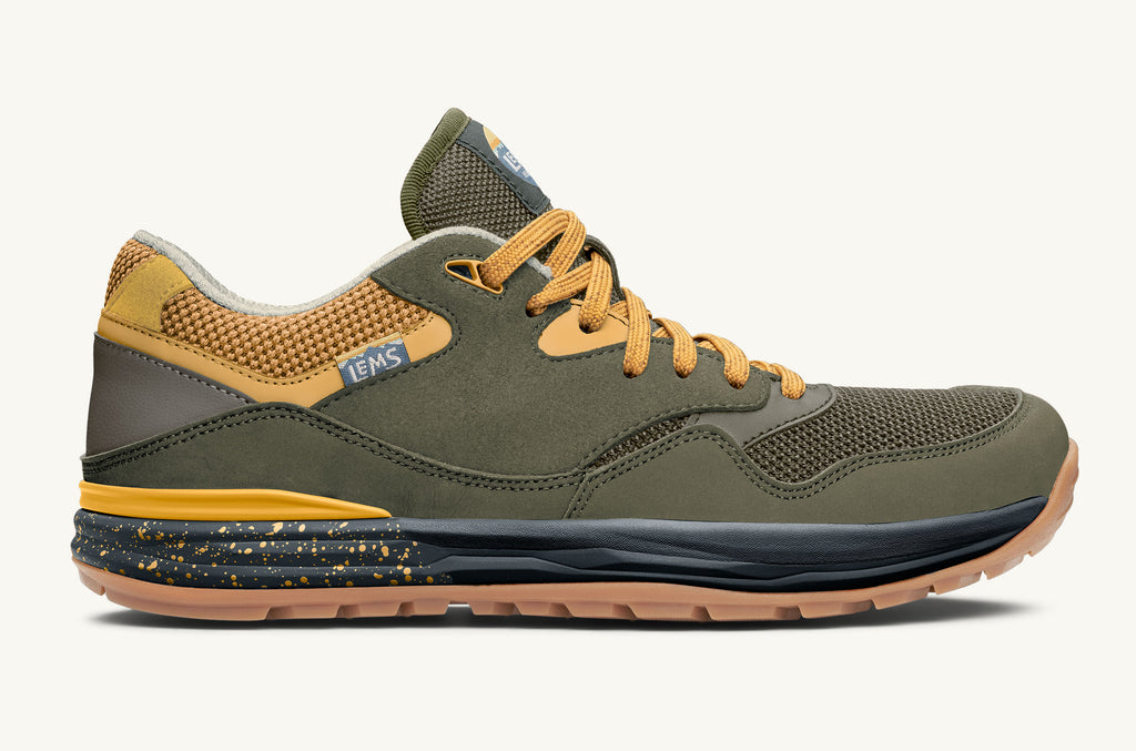 Lems Sneakers Men's Trailhead Olive Yellow | NUR5338HY