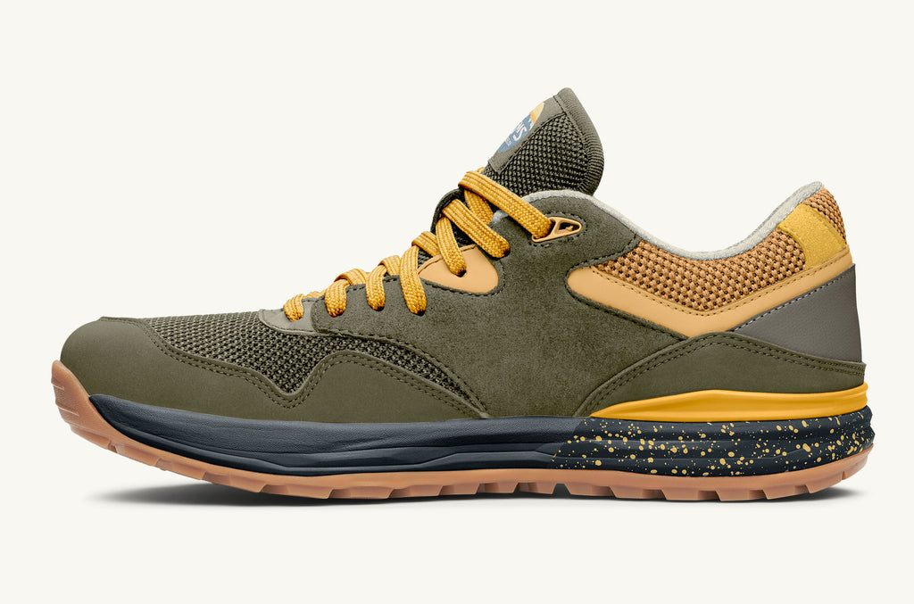 Lems Sneakers Men's Trailhead Olive Yellow | NUR5338HY