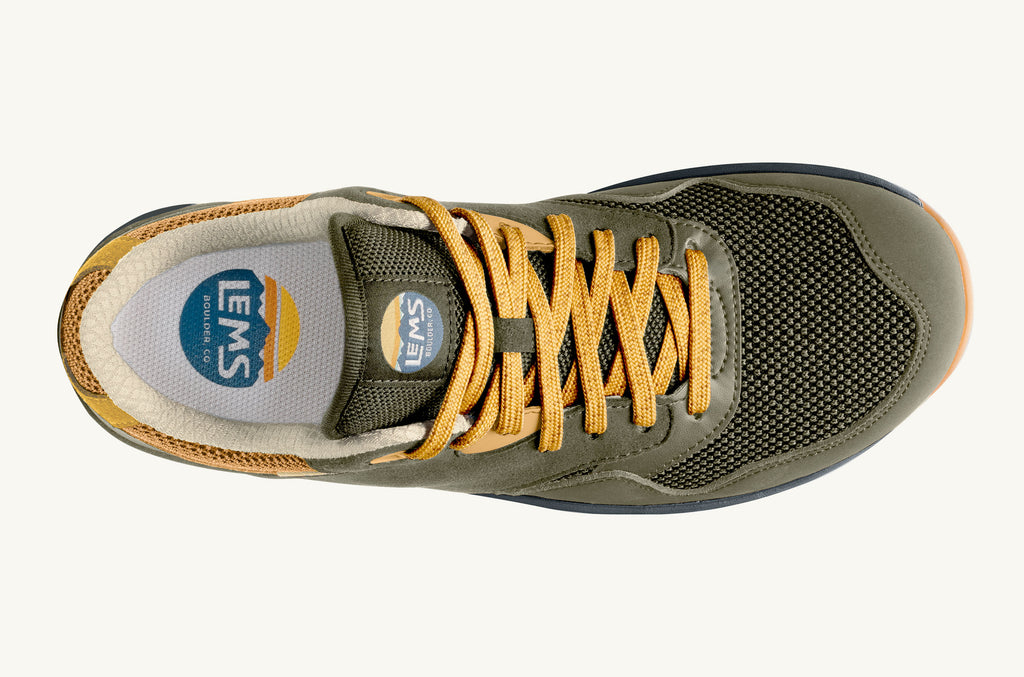 Lems Sneakers Men's Trailhead Olive Yellow | NUR5338HY
