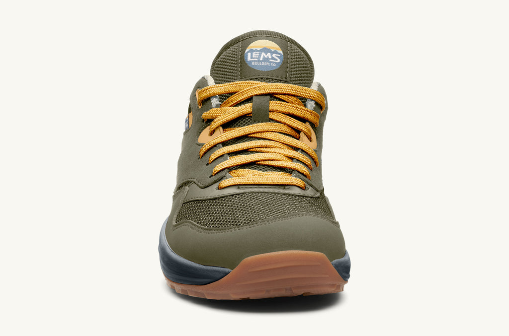 Lems Sneakers Men's Trailhead Olive Yellow | NUR5338HY