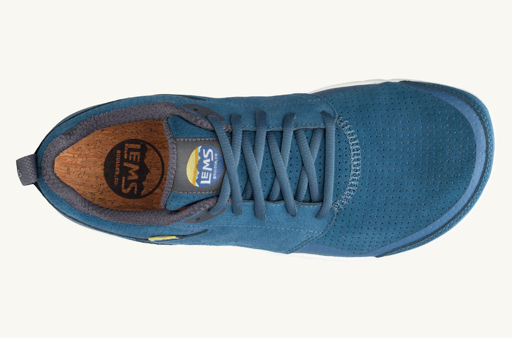 Lems Suede Sneakers Men's Primal Zen Blue | RMN5087RQ