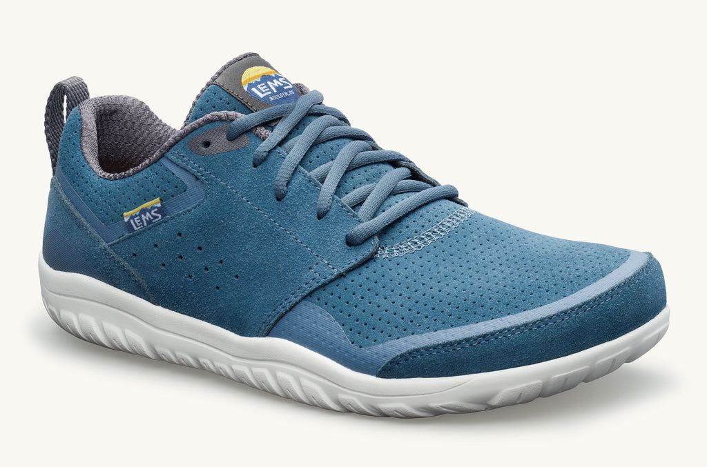 Lems Suede Sneakers Men's Primal Zen Blue | RMN5087RQ