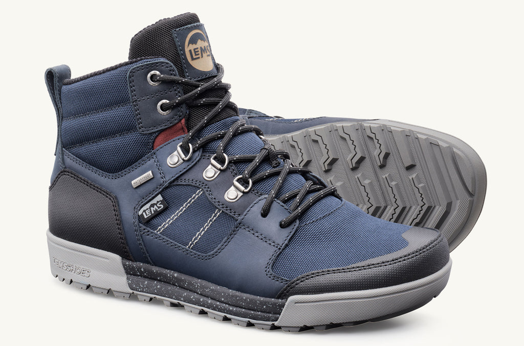Lems Boots Waterproof Women's Outlander Blue Grey | YGG255NB